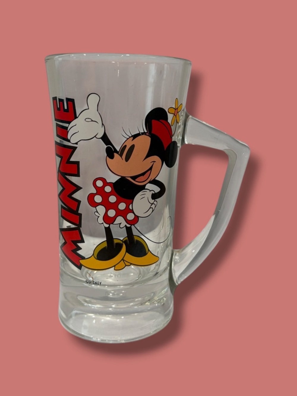 Disney Minnie Mouse Anchor Hocking Glass Mug